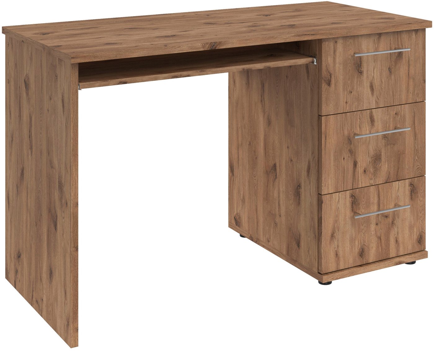 VOGL Möbelfabrik Schreibtisch Tobi, mit 3 Schubkästen, optional mit Tastaturauszug, Breite 115 cm – Bild 3 von 5