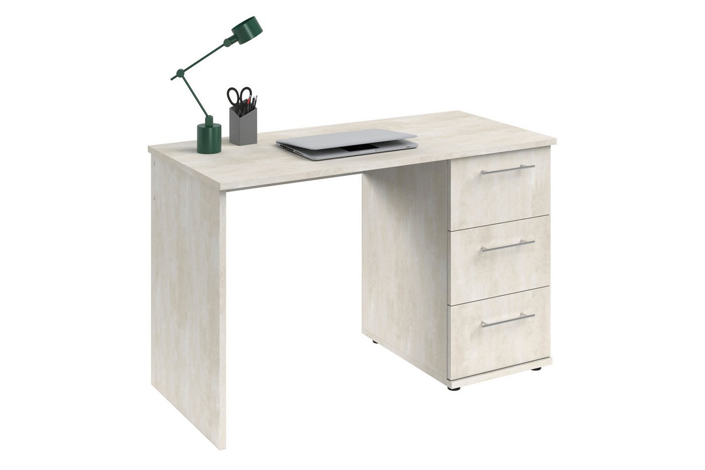 VOGL Möbelfabrik Schreibtisch Tobi, mit 3 Schubkästen, optional mit Tastaturauszug, Breite 115 cm – Bild 3 von 5