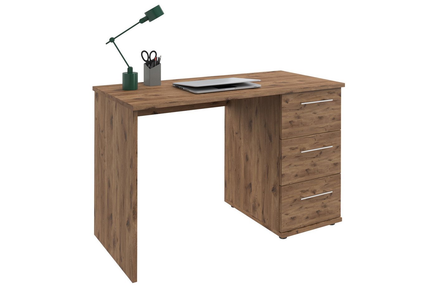 VOGL Möbelfabrik Schreibtisch Tobi, mit 3 Schubkästen, optional mit Tastaturauszug, Breite 115 cm – Bild 3 von 5