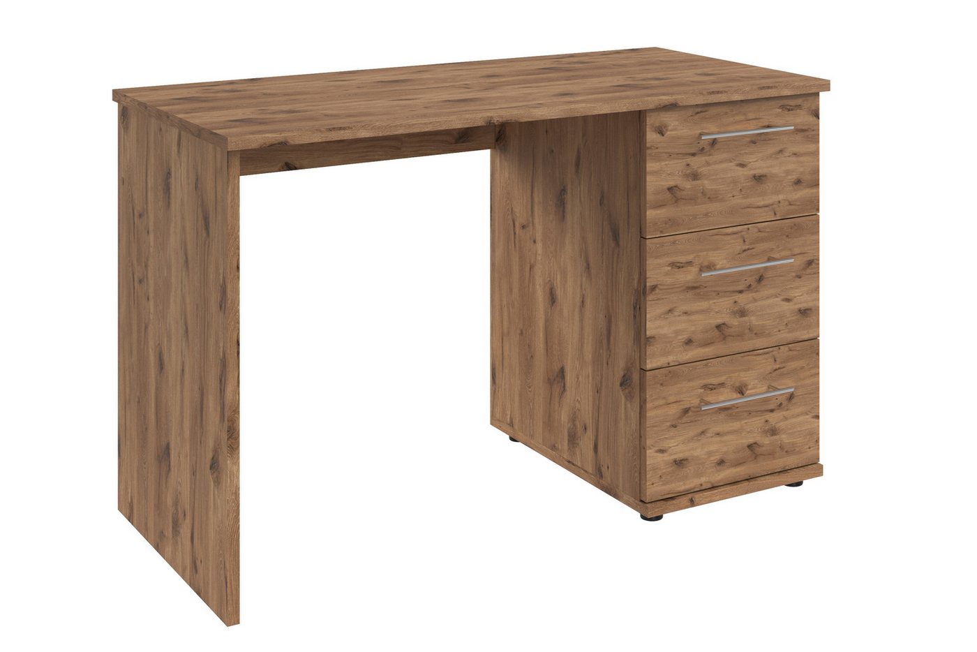 VOGL Möbelfabrik Schreibtisch Tobi, mit 3 Schubkästen, optional mit Tastaturauszug, Breite 115 cm – Bild 4 von 5