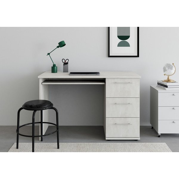 VOGL Möbelfabrik Schreibtisch Tobi, mit 3 Schubkästen, optional mit Tastaturauszug, Breite 115 cm