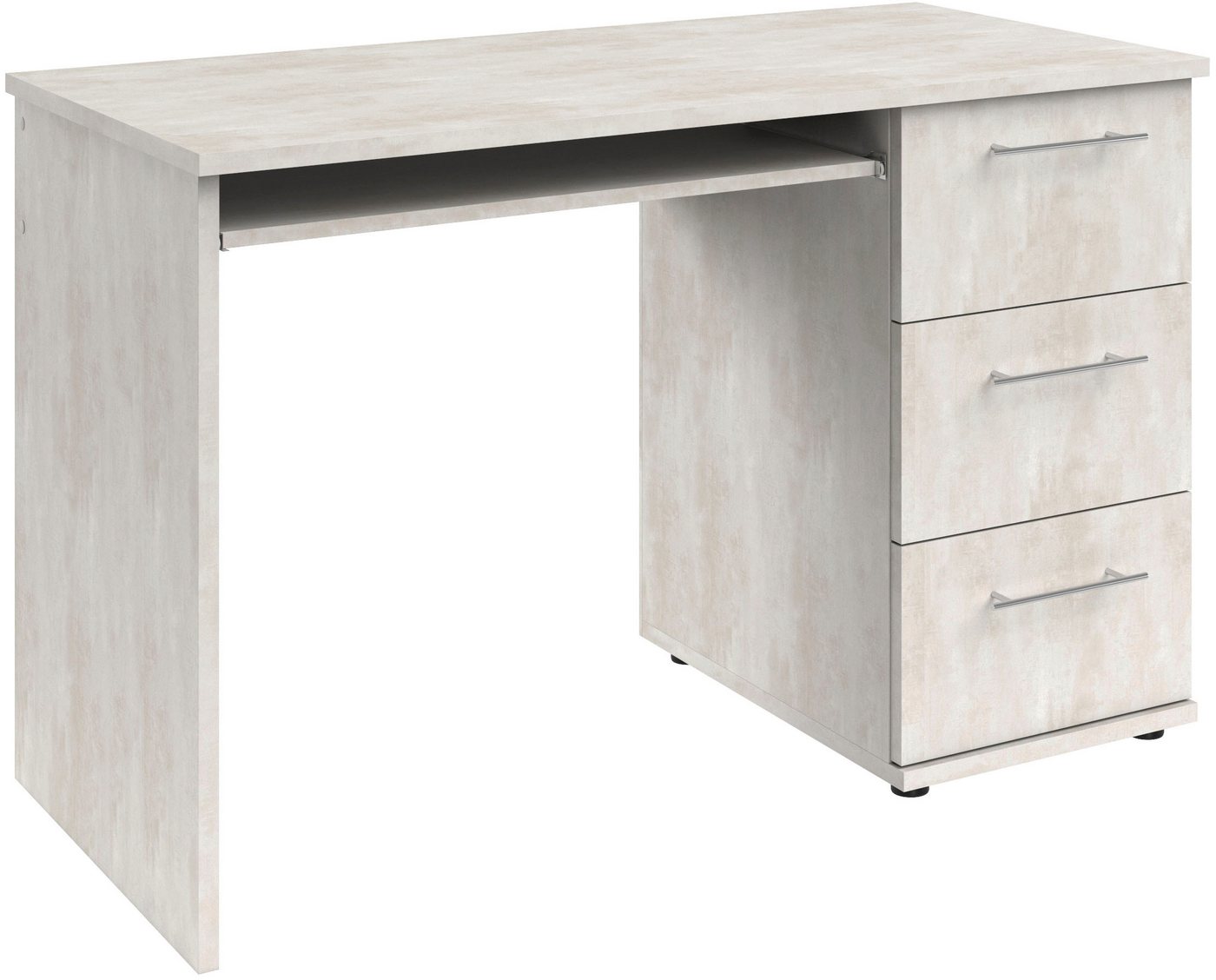 VOGL Möbelfabrik Schreibtisch Tobi, mit 3 Schubkästen, optional mit Tastaturauszug, Breite 115 cm – Bild 3 von 5