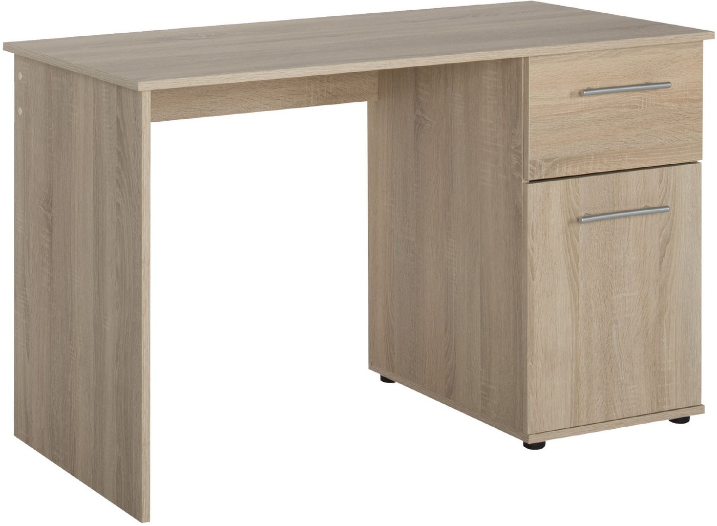 VOGL Möbelfabrik Schreibtisch Tobi, wahlweise mit 3 Schubkästen oder 1 Schubkasten/1 Tür, optional mit Tastaturauszug, Breite 115 cm – Bild 4 von 5