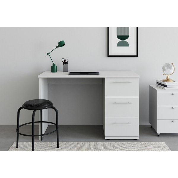 VOGL Möbelfabrik Schreibtisch Tobi, mit 3 Schubkästen, optional mit Tastaturauszug, Breite 115 cm