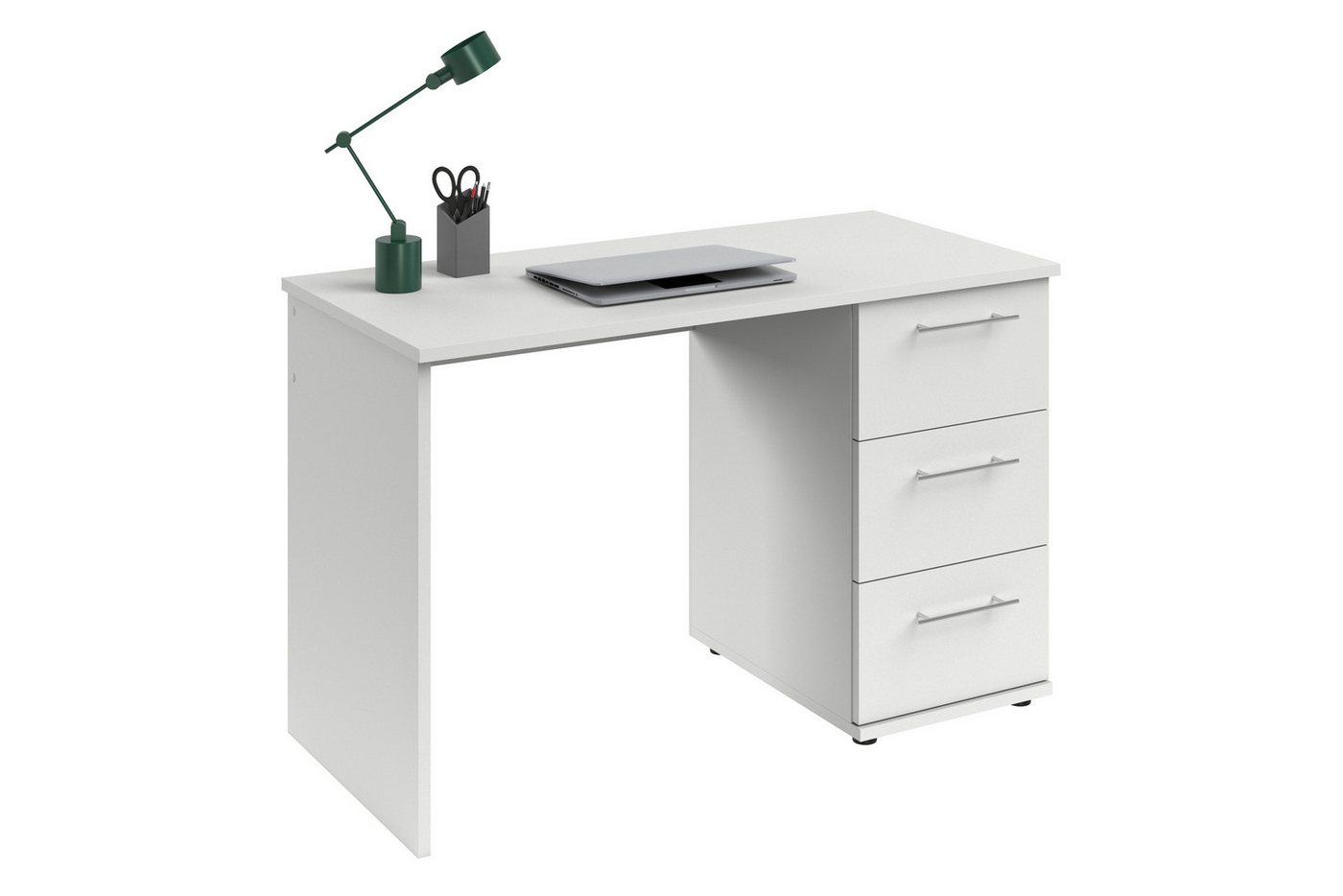 VOGL Möbelfabrik Schreibtisch Tobi, mit 3 Schubkästen, optional mit Tastaturauszug, Breite 115 cm – Bild 3 von 5