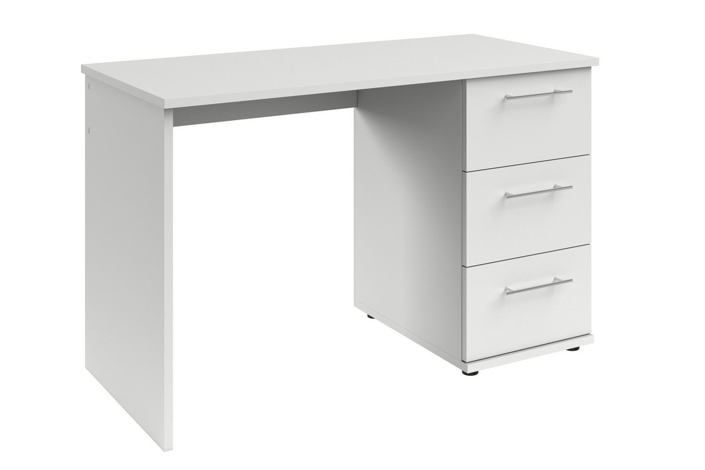 VOGL Möbelfabrik Schreibtisch Tobi, mit 3 Schubkästen, optional mit Tastaturauszug, Breite 115 cm – Bild 4 von 5