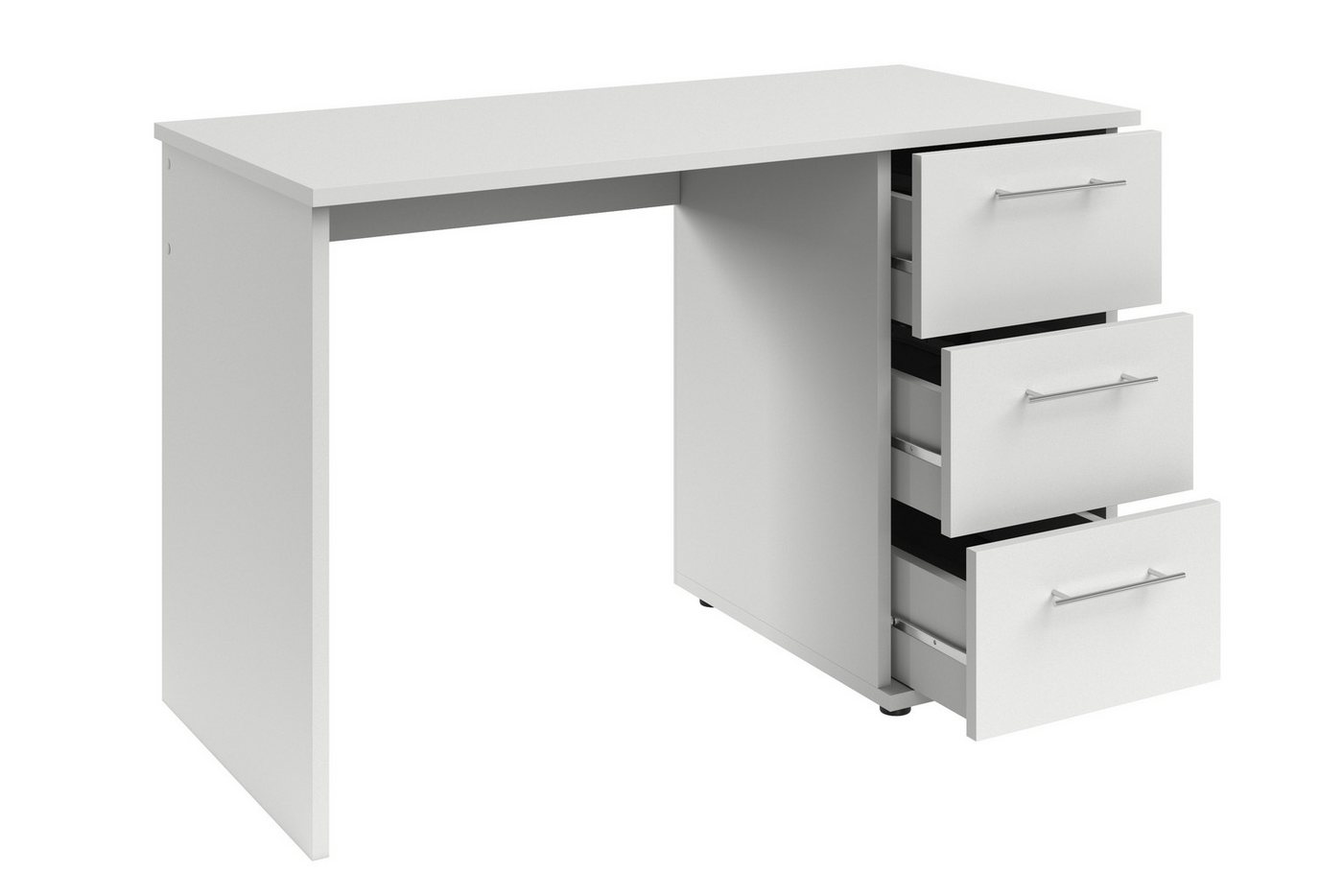 VOGL Möbelfabrik Schreibtisch Tobi, mit 3 Schubkästen, optional mit Tastaturauszug, Breite 115 cm – Bild 5 von 5