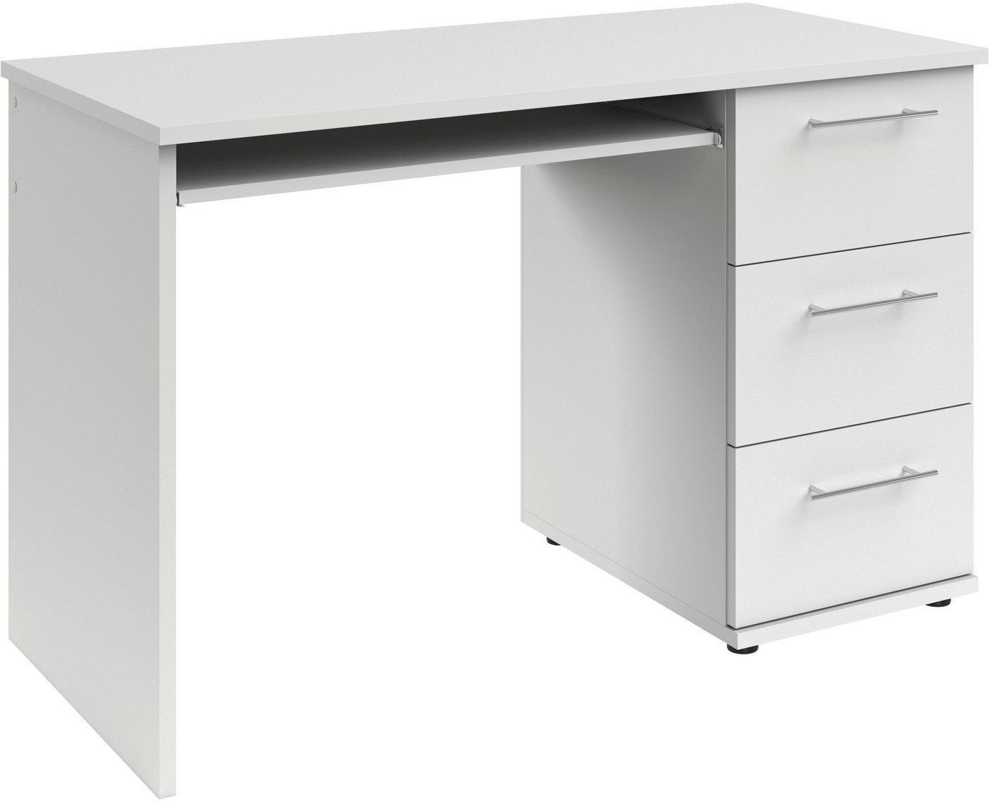 VOGL Möbelfabrik Schreibtisch Tobi, mit 3 Schubkästen, optional mit Tastaturauszug, Breite 115 cm – Bild 3 von 5