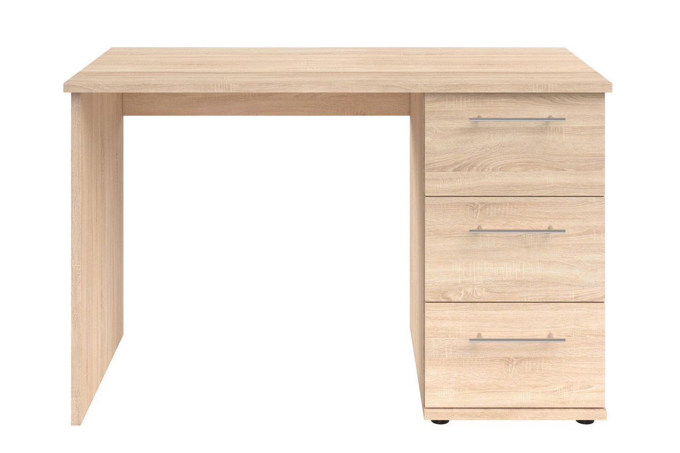 VOGL Möbelfabrik Schreibtisch Tobi, mit 3 Schubkästen, optional mit Tastaturauszug, Breite 115 cm – Bild 2 von 5