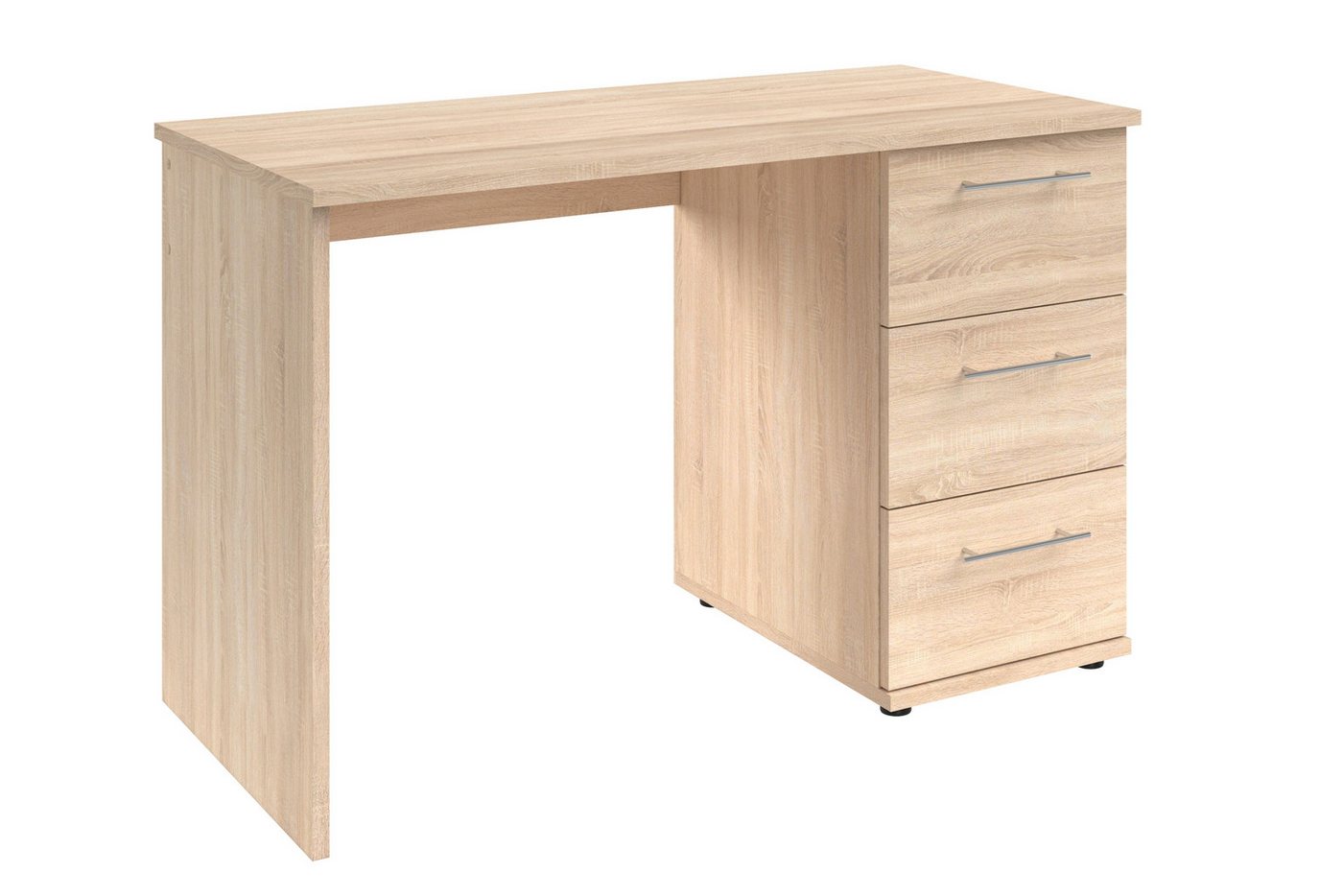 VOGL Möbelfabrik Schreibtisch Tobi, mit 3 Schubkästen, optional mit Tastaturauszug, Breite 115 cm – Bild 4 von 5