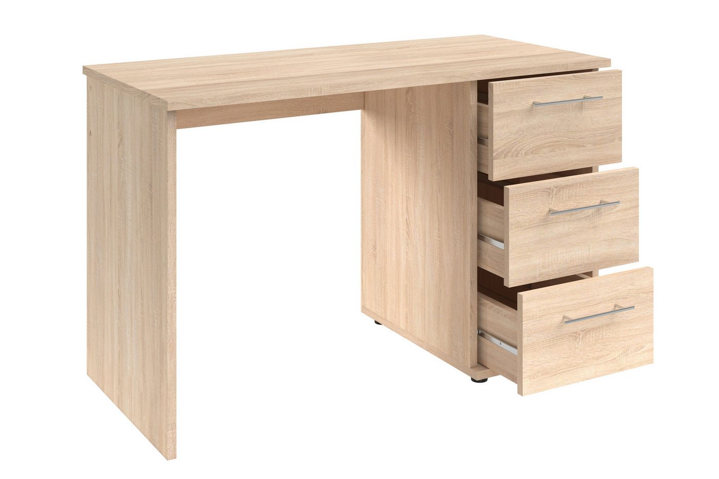 VOGL Möbelfabrik Schreibtisch Tobi, mit 3 Schubkästen, optional mit Tastaturauszug, Breite 115 cm – Bild 5 von 5