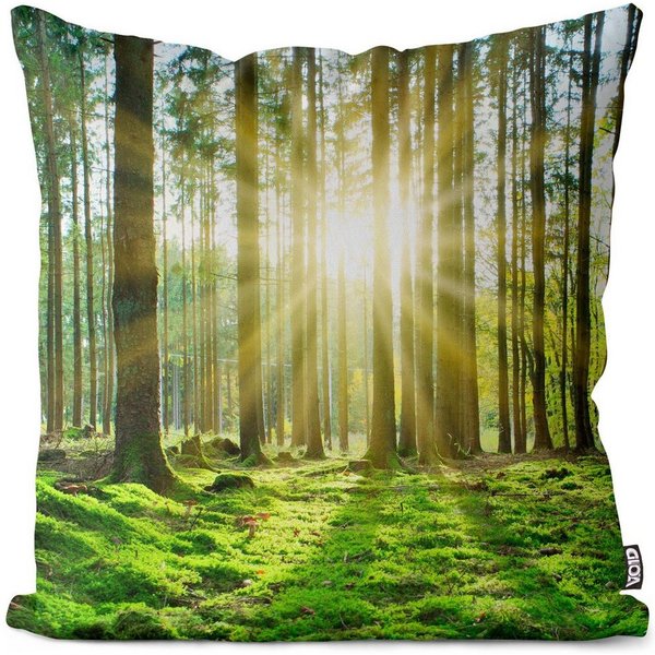 VOID Kissenbezug, (1 Stück), Sonne Wald Forst Bäume wald landschaft sonne lichtung natur landschaf