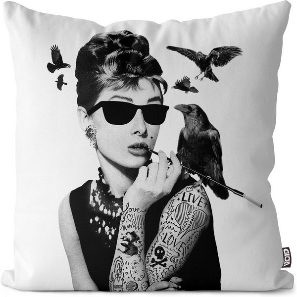 VOID Kissenbezug, Audrey Tattoo Outdoor Indoor tätowiert inked hepburn marilyn monroe