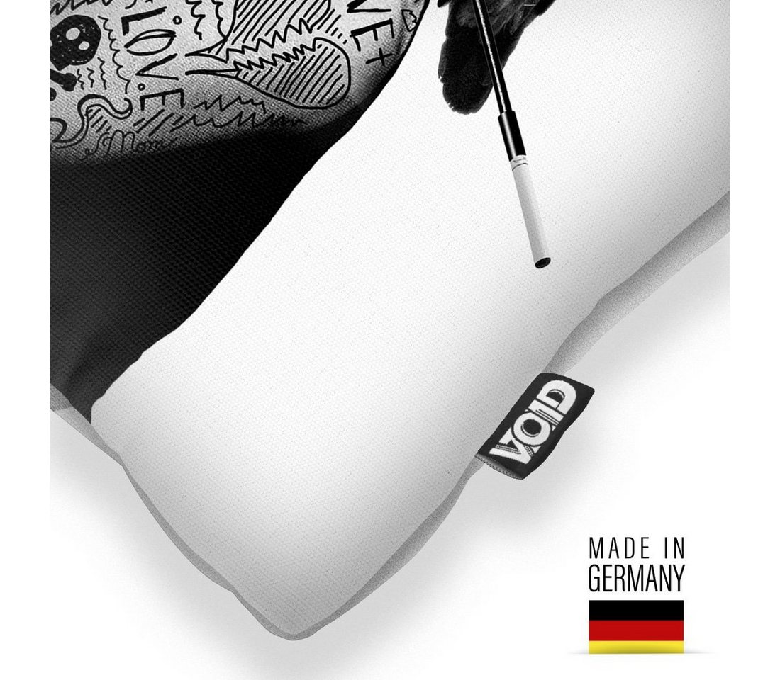 VOID Kissenbezug, Audrey Tattoo Outdoor Indoor tätowiert inked hepburn marilyn monroe – Bild 2 von 5