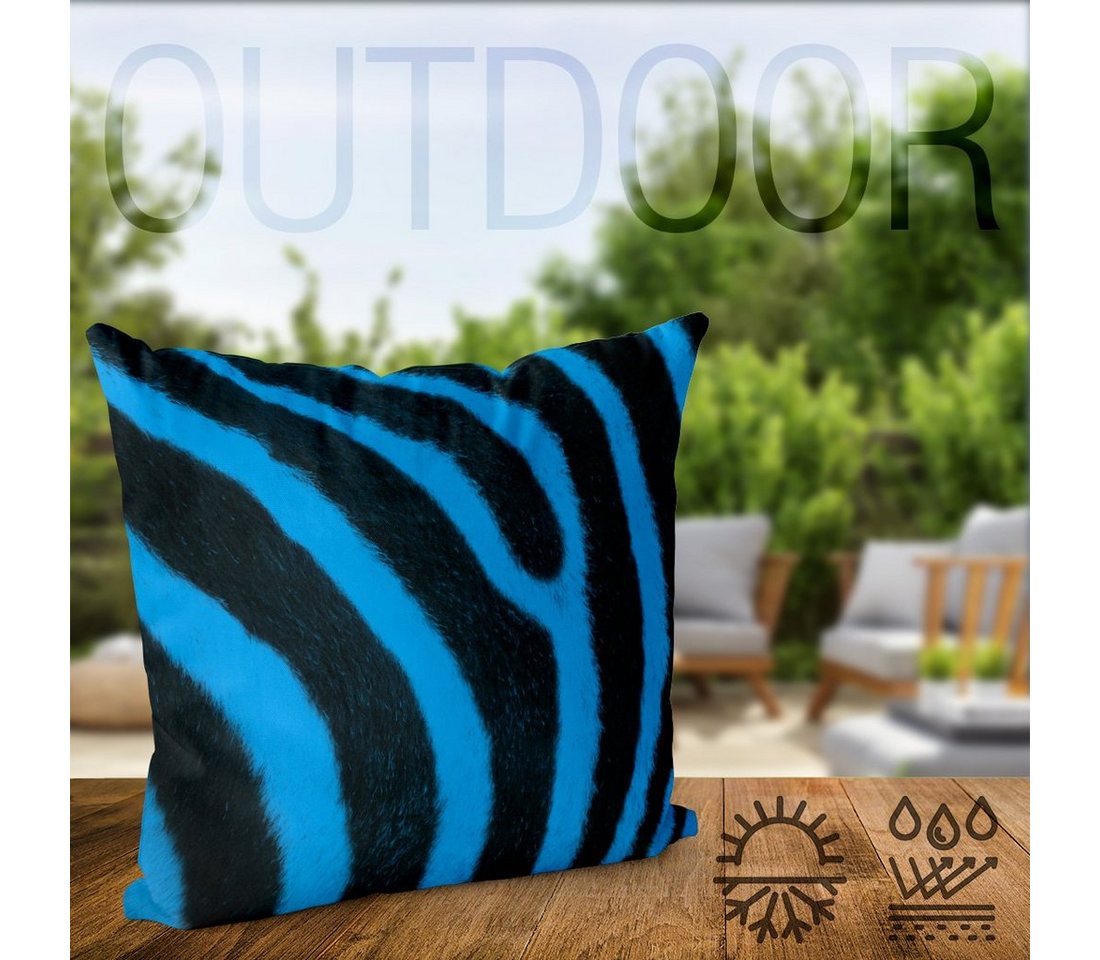 VOID Kissenbezug, Farbiges Zebrafellmuster Print Outdoor Indoor Zebra fell – Bild 4 von 5