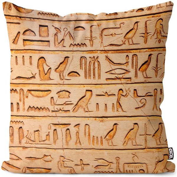 VOID Kissenbezug, (1 Stück), Ägypten Hiroglyphen Antike Pyramiden Afrika Jones Zivilisation Geschi