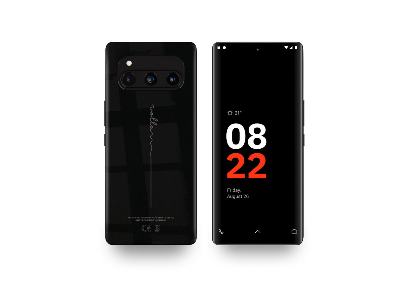 Volla Volla Phone Quintus Smartphone (17,30 cm/6,78 Zoll, 256 GB Speicherplatz, 50 Megapixel MP Kamera, DUAL Curved AmoLED Display) – Bild 2 von 5