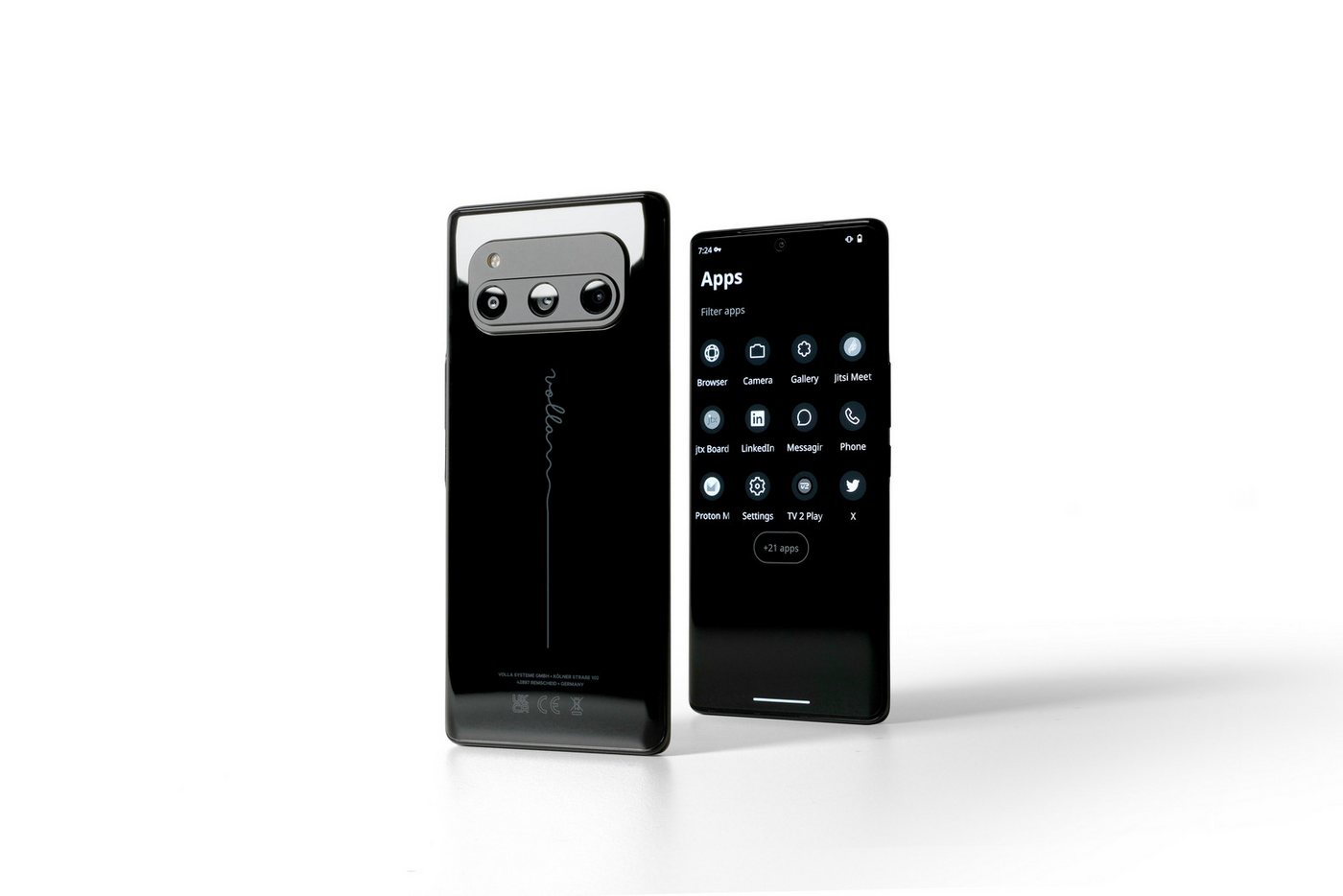 Volla Volla Phone Quintus Smartphone (17,30 cm/6,78 Zoll, 256 GB Speicherplatz, 50 Megapixel MP Kamera, DUAL Curved AmoLED Display) – Bild 5 von 5