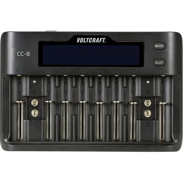 VOLTCRAFT VOLTCRAFT CC-8 Rundzellen-Ladegerät LiIon, LiFePO, NiMH, NiCd A, Migno Rundzellen-Lader