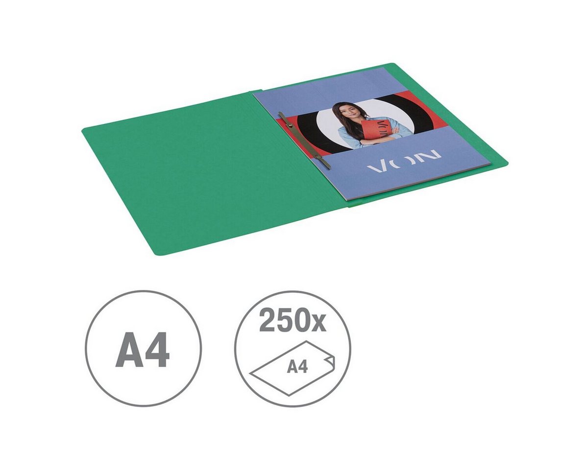 VON by Leitz Hefter, Schnellhefter Karton 335 g/m², A4 – Bild 2 von 5