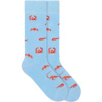 VON JUNGFELD Bio-Socken "Crab", french blue