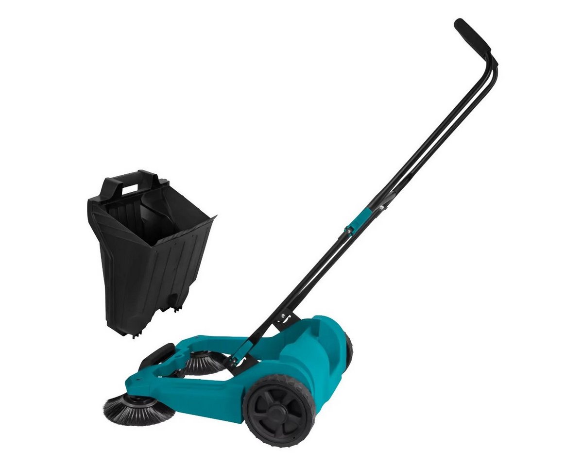 VONROC Handkehrmaschine manuell, 65 cm Arbeitsbreite, (Kehrmaschine, Laubkehrmaschine), 18 Liter Behälter, 2600m2 pro Stunde – Bild 5 von 5