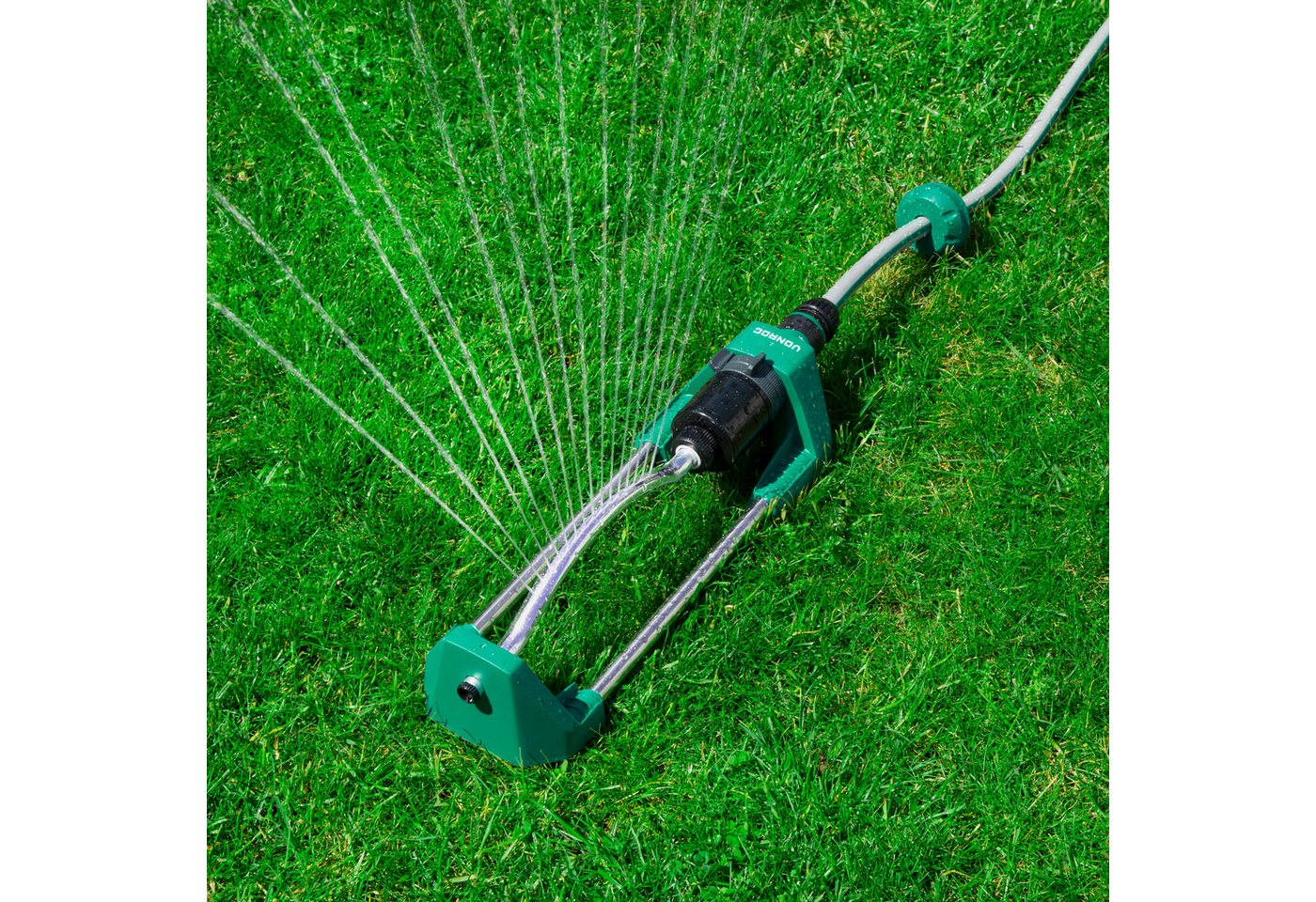 VONROC Regner - Garten Sprinkler -, für Flächen bis 280 m², Viereckregner – Rasensprenger – Bild 2 von 5