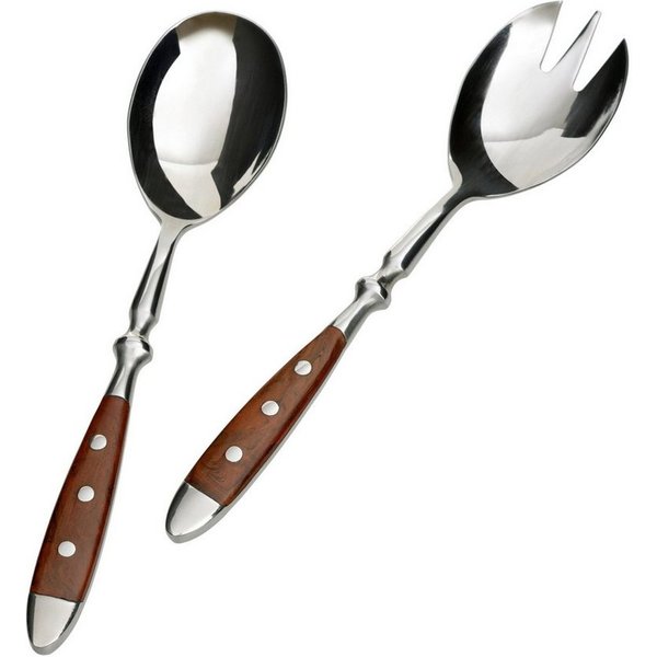 Salatbesteck-Set braun, 2-tlg.