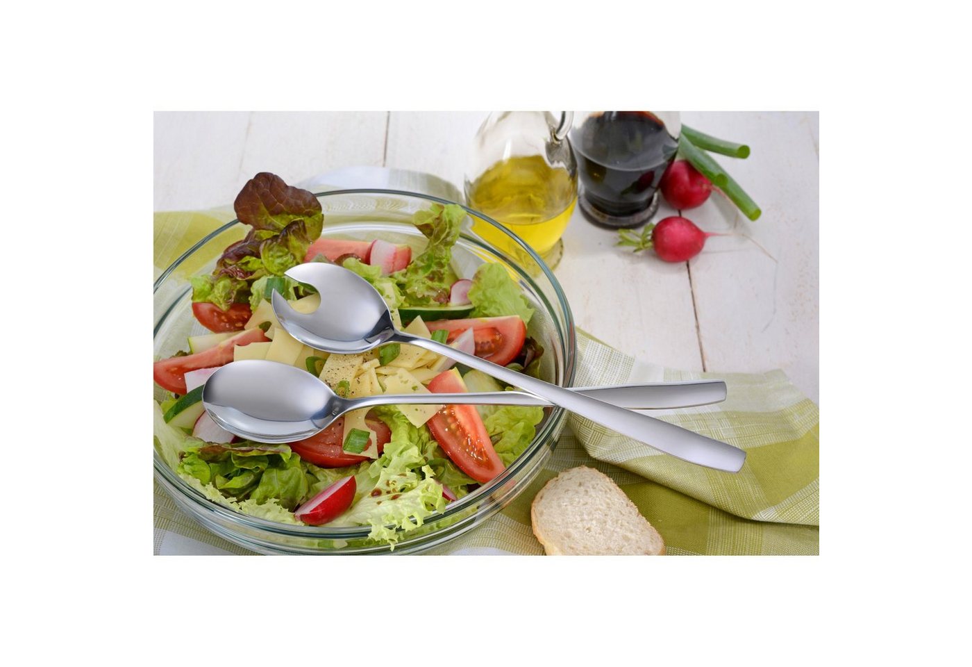 GRÄWE Vorlegebesteck GRÄWE Salatbesteck 2-tlg. lang, Serie Königstein – Bild 2 von 3