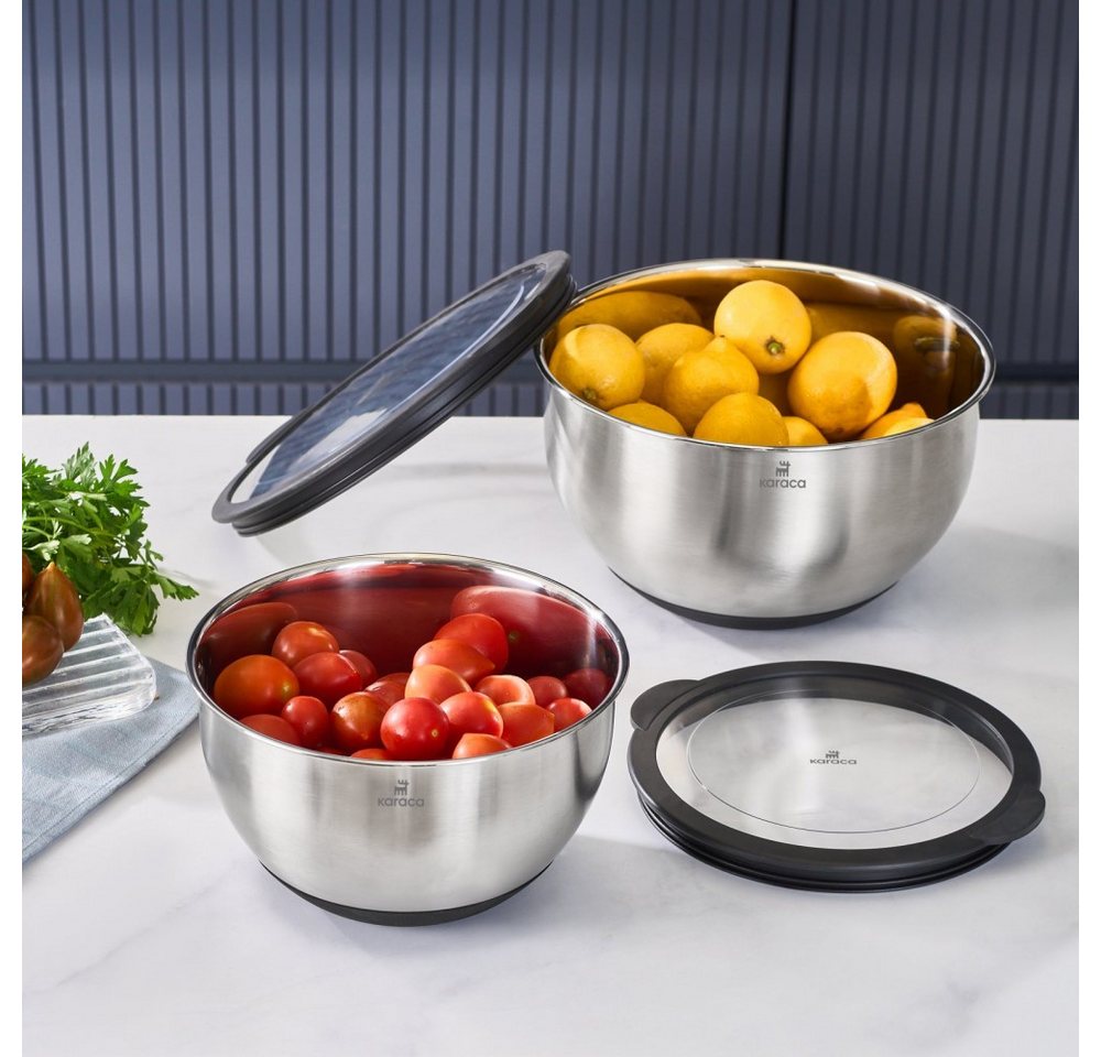 Karaca Vorratsdose Karaca Mixmaster 2-teiliges Mixset, Inox – Bild 4 von 5