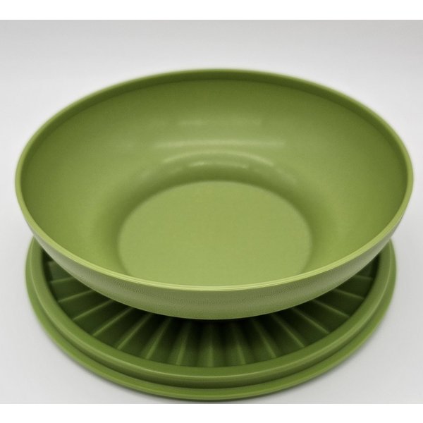 TUPPERWARE Vorratsdose Tupperware Müsli Schale grün 400ml mit Sonnendeckel