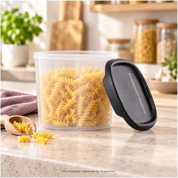 TUPPERWARE Vorratsdose Tupperware One Touch Fresh® 1,1l mit anthrazit Deckel