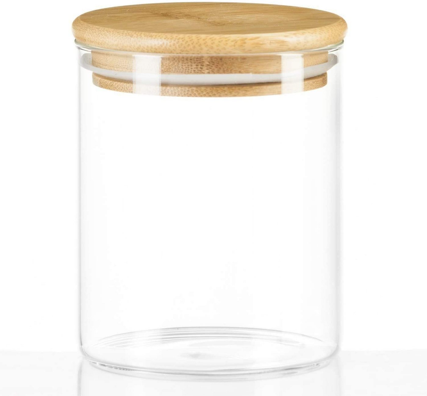 Dimono Vorratsglas DIMONO Vorratsglas mit Bambusdeckel – Borosilikatglas Aufbewahrung, Borosilikatglas, (Glasbehälter), Aufbewahrungsglas – Bild 2 von 5