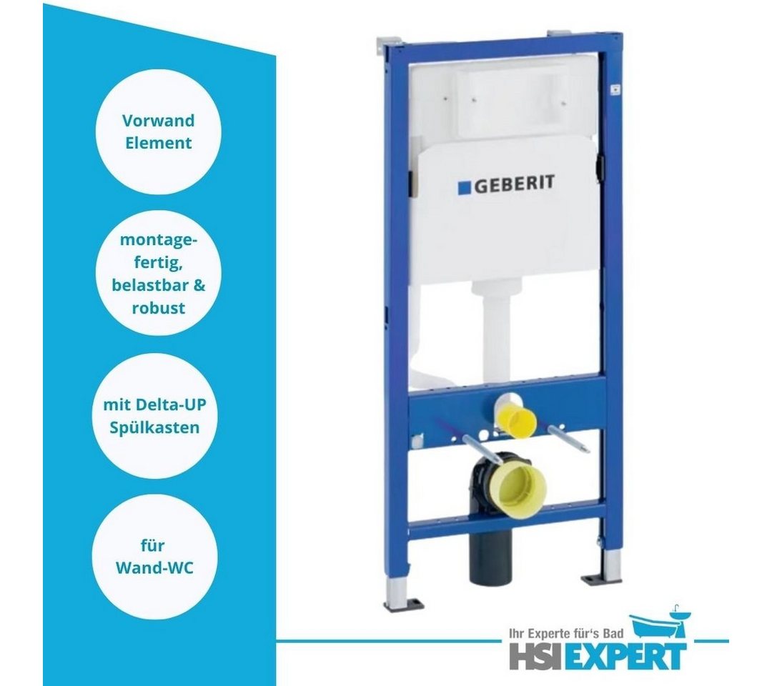 GEBERIT Vorwandelement WC Geberit Vorwandelement Bartolo WC Drückerplatte weiß Komplettset, Spar-Set – Bild 3 von 5