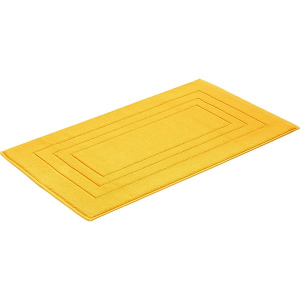Vossen Badematte Feeling, Höhe 10 mm, beidseitig nutzbar, fußbodenheizungsgeeignet, Baumwolle, quadratisch, Badteppich, Uni-Farben, mit Bordüre, Hoch-Tief Effek