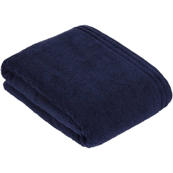 Vossen Badetuch Calypso Feeling, Walkfrottee (2-St), mit schmaler Bordüre, aus 100% hochwerter Baumwolle, Vegan, einfarbig
