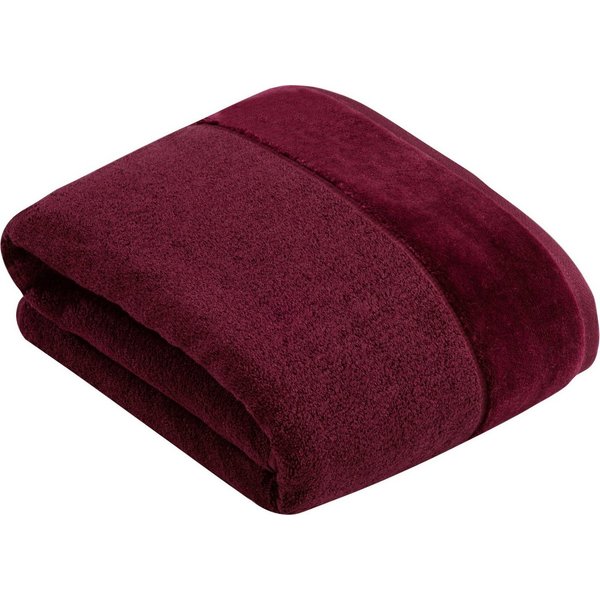 Vossen Badetuch Pure, Frottier (1-St), Baumwolle & VEGAN, mit eleganter Veloursbordüre