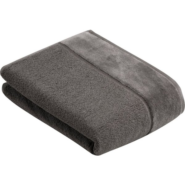 Vossen Badetuch Pure, Frottier (1-St), Baumwolle & VEGAN, mit eleganter Veloursbordüre