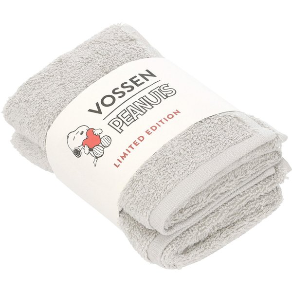 Vossen Gästehandtücher SLEEPY SNOOPY, Frottier (2-St), mit Veloursbordüren und Snoopy Stick