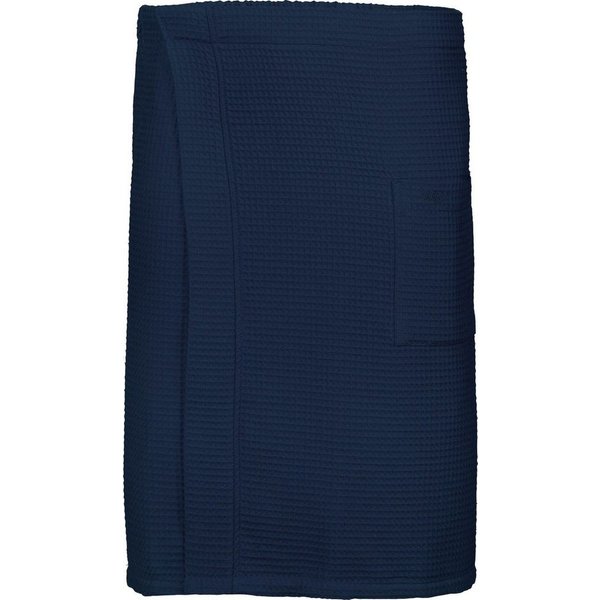 Vossen Kilt Will-L, ideal für Sauna & Spa, Kurzform, Waffelpiqué, Knöpfe, Saunakilt für Herren,Waffelpiqué-Struktur,reine Baumwolle, Druckknöpfe