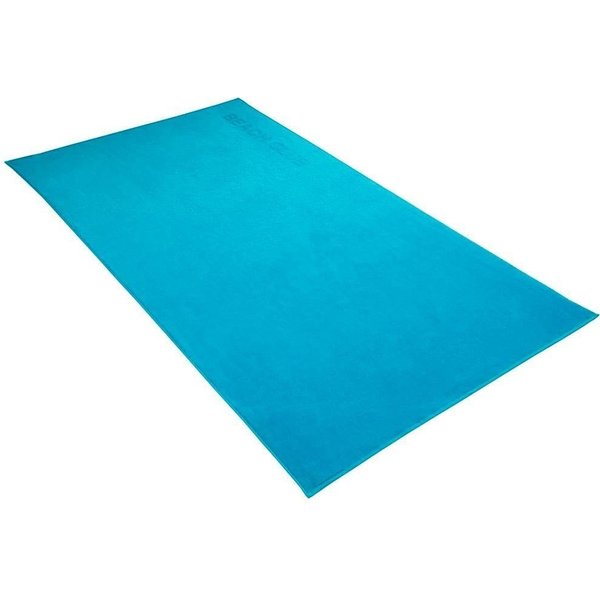 Vossen Strandtuch Beach Club, Frotteevelours (1-St), Badetuch, Uni Farben, mit Schriftzug