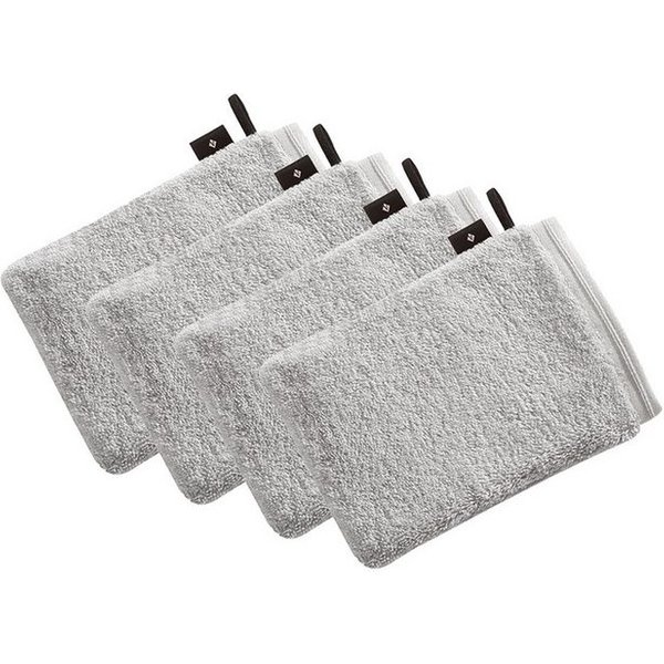 Vossen Waschhandschuh 4er Pack Waschhandschuh 22 x 16 cm Vegan Life, Frottier (Spar-Set, 4-St)