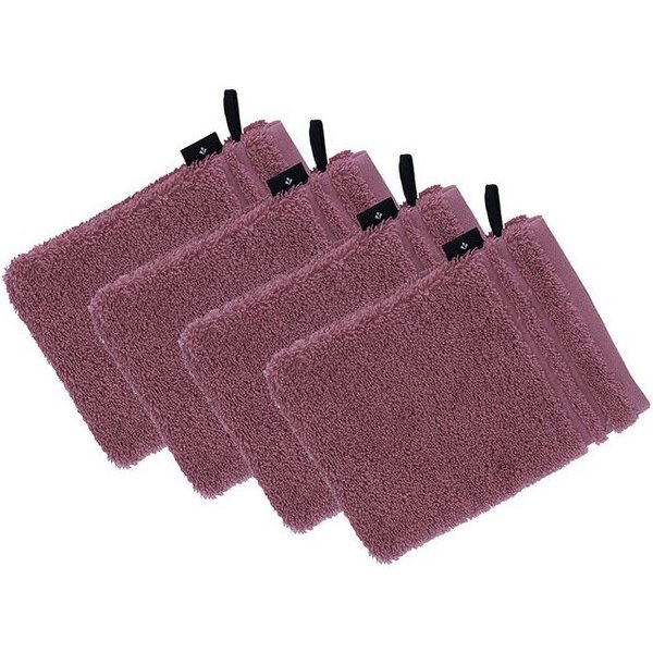 Vossen Waschhandschuh 4er Pack Waschhandschuh 22 x 16 cm Vienna Style Su, Frottier (Spar-Set, 4-St)