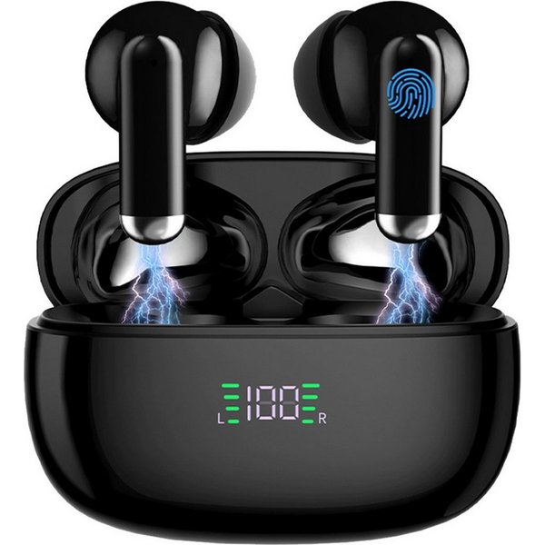VSIUO 2026 TWS Bluetooth Kopfhörer Kabellos Earbuds HiFi Stereo Sport In-Ear-Kopfhörer (Freisprechfunktion, Noise-Cancelling, Voice Assistant, Siri, Wireless, L