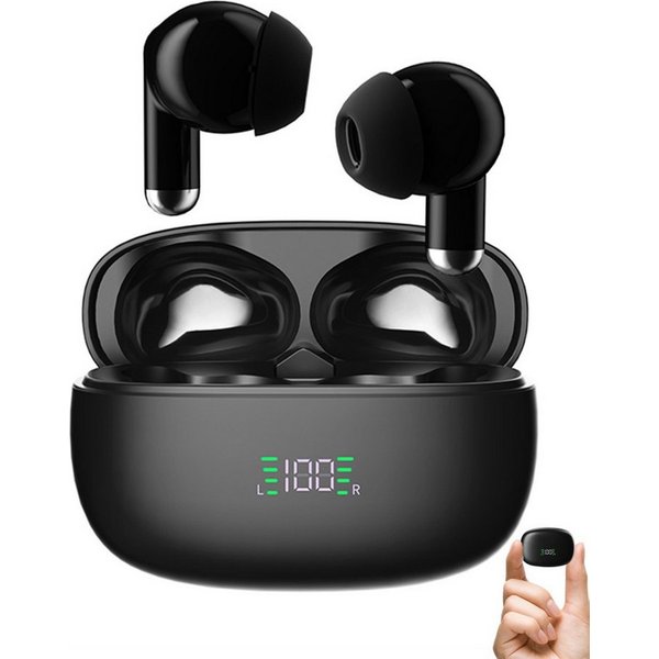 VSIUO TWS Bluetooth Kopfhörer Kabellos Bluetooth 5.3 Earbuds mit LED-Ladebox In-Ear-Kopfhörer (ENC Lärmreduzierung,Touch Control, IPX7 Wasserdicht, Noise Cancel