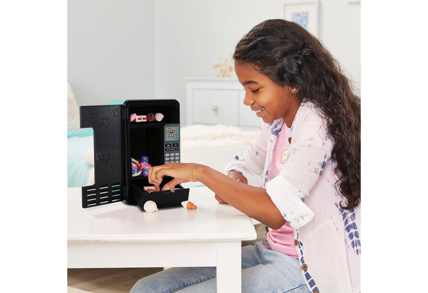 Vtech® Elektronisches Tagebuch Kidisecrets, Elektronisches Schließfach, Traumtresor black, mit Zahlencode und Lautsprecher – Bild 4 von 5