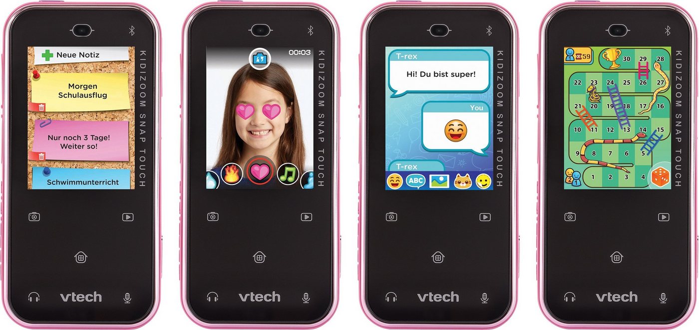 Vtech® KidiZoom Snap Touch pink Kinderkamera (im coolen Smartphone-Format) – Bild 3 von 5