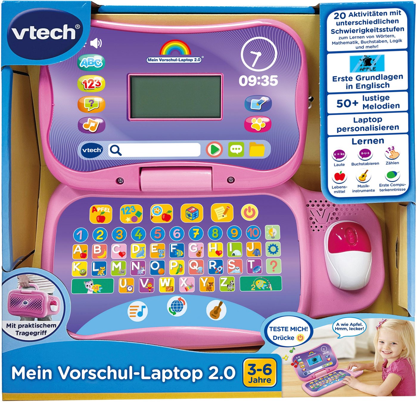 Vtech® Kindercomputer Mein Vorschul-Laptop 2.0 pink – Bild 5 von 5