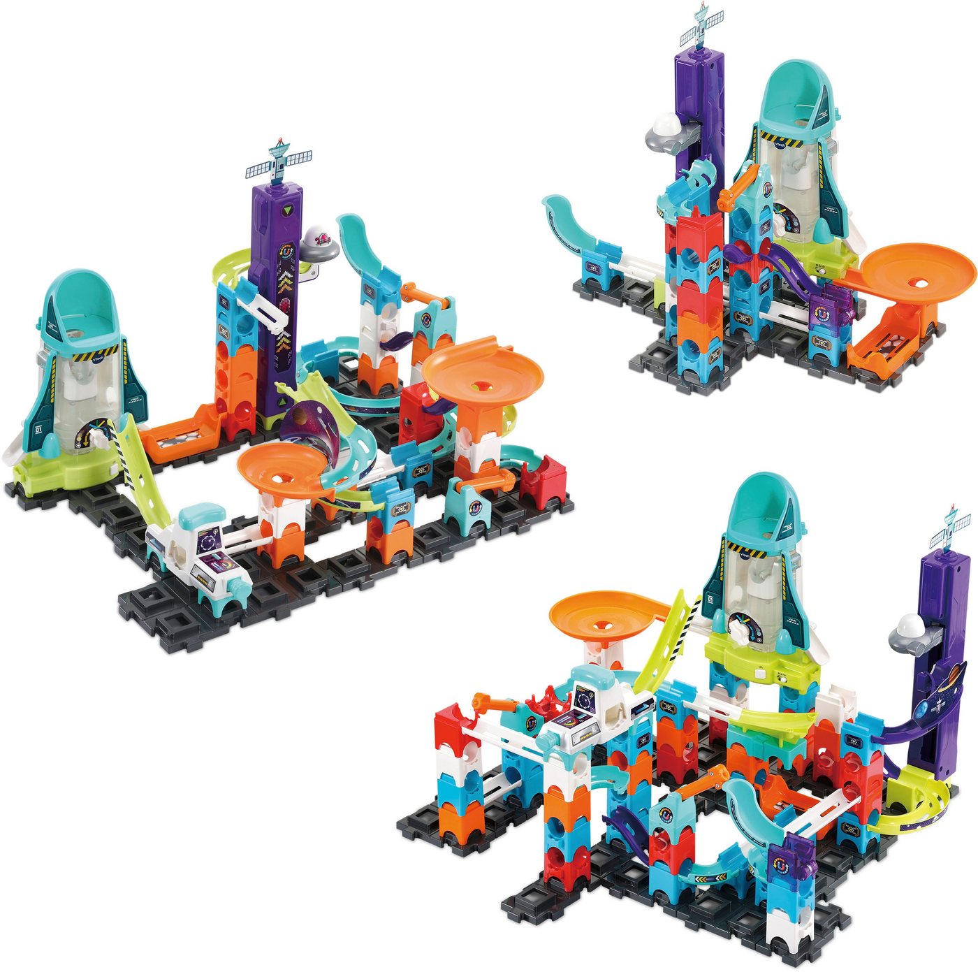 Vtech® Kugelbahn MarbleRush - Space Magnetic Set XL300 E, mit 5 magnetischen MarBalls – Bild 2 von 5