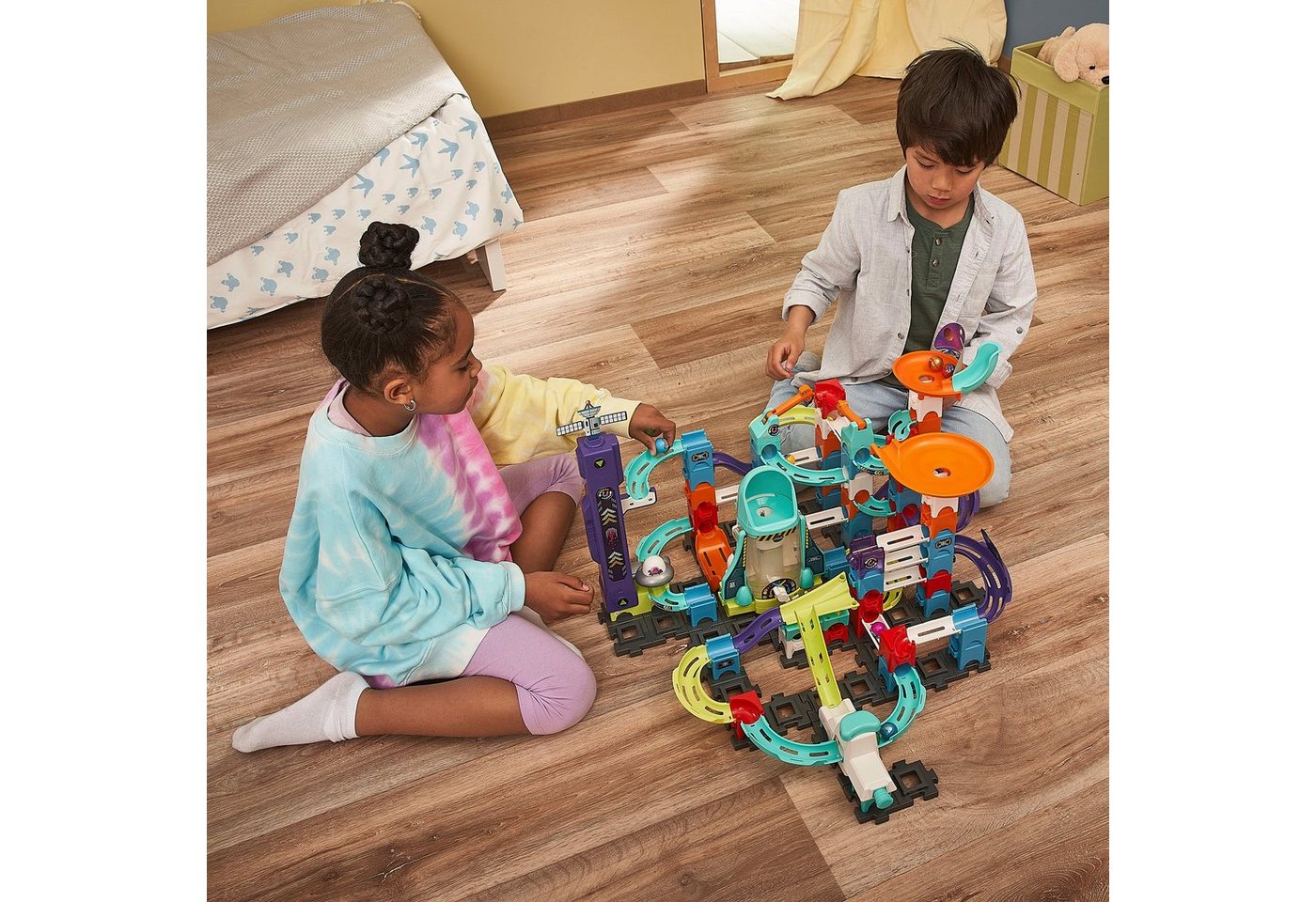 Vtech® Kugelbahn MarbleRush - Space Magnetic Set XL300 E, mit 5 magnetischen MarBalls – Bild 5 von 5